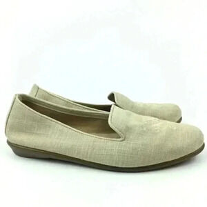 Aerosoles Flats Size 7.5 Beige Smoking Slippers